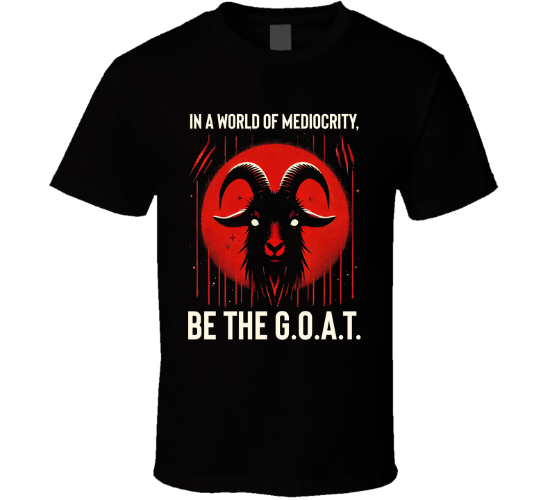 In A World Of Mediocrity Be The Goat Legend T Shirt