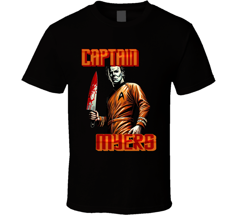 Captain Myers Halloween Star Trek Parody Mashup Funny Horror T Shirt