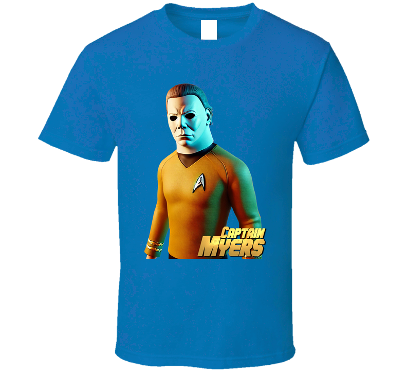 Captain Myers Star Trek Halloween Parody Funny T Shirt