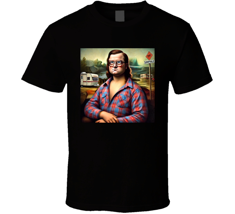 Bubbles Mona Lisa Parody Mashup Funny T Shirt