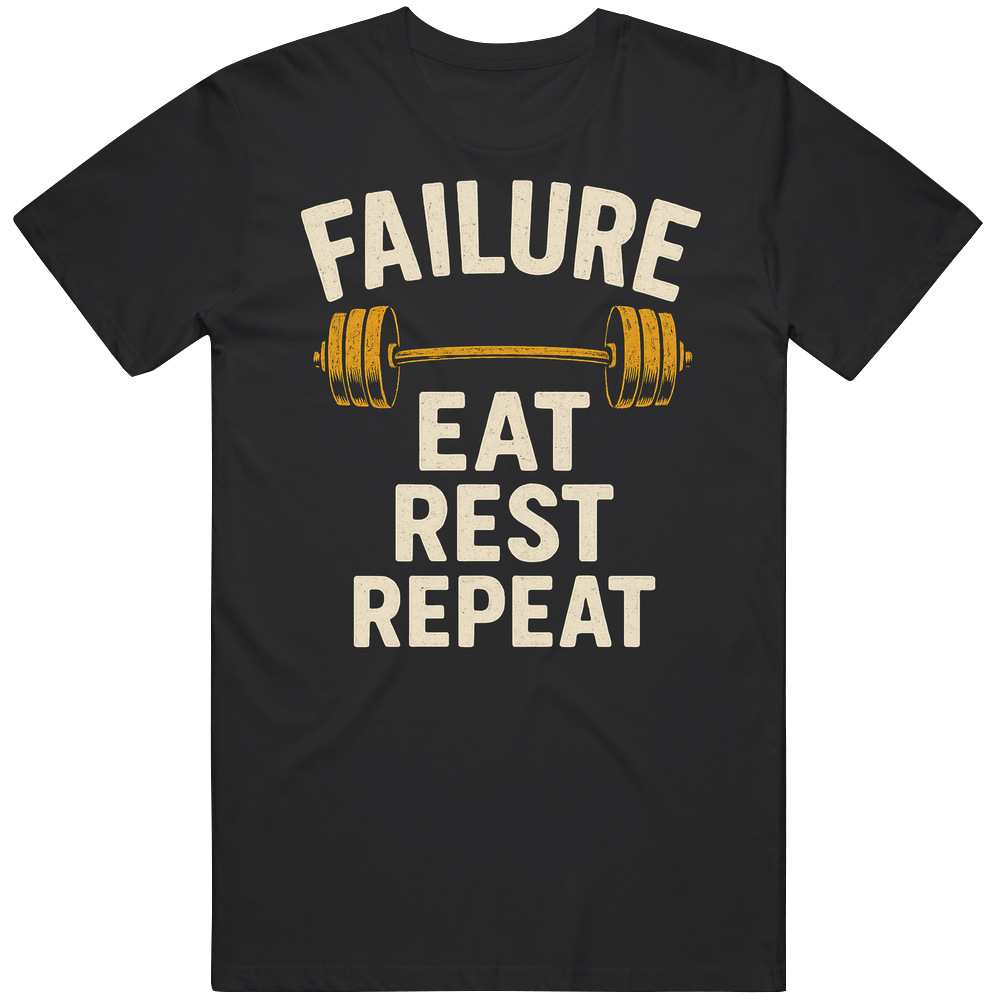 Failure Eat Rest Repeat Gym Gear T Shirt