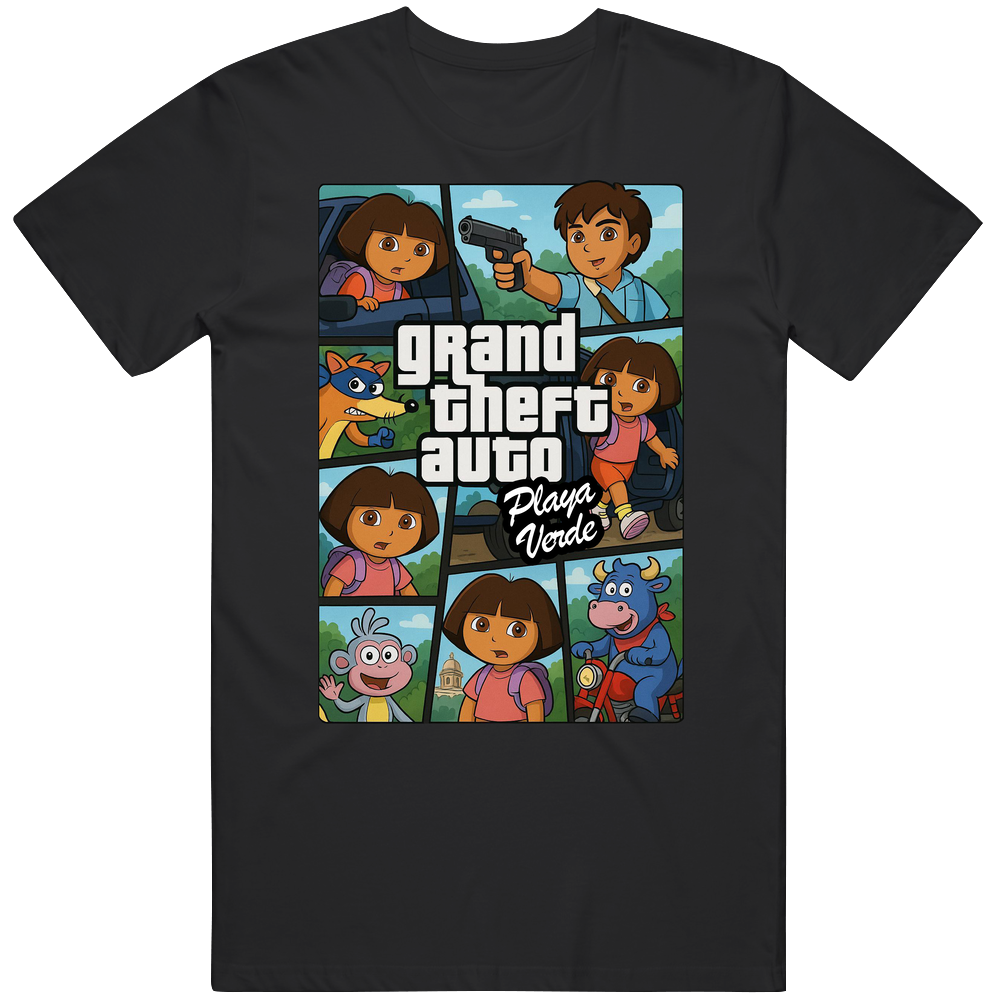 Gta Dora Playa Verde Parody Funny T Shirt Gta Dora Playa Verde Parody Funny T Shirt