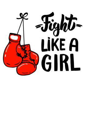 Fight Like A Girl Mma Boxing T Shirt