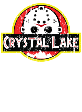 Camp Crystal Lake Jason Jurassic Park Mashup Movie Fan T Shirt