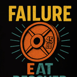 Failure Eat Recover Repeat Gym Workout T Shirt 40259986