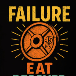 Failure Eat Recover Repeat Gym T Shirt 40259987