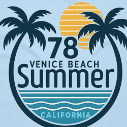 1978 Venice Beach Cali Summer T Shirt 40260104