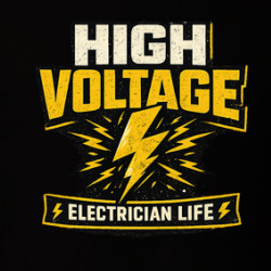 High Voltage Electrician Job Funny T Shirt 40370358