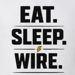 Eat Sleep Wire Repeat Electrician Job T Shirt 40370360