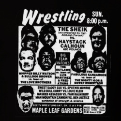 Wrestling Maple Leaf Gardens Card Retro T Shirt 40371133