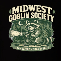 Midwest Goblin Society Funny Raccoon T Shirt 40371139