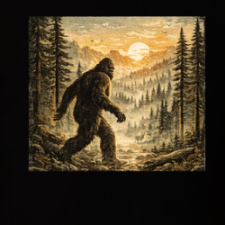 Bigfoot Sighting Funny Cryptid T Shirt 40371143