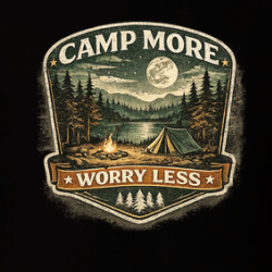 Camp More Worry Less Life Funny T Shirt 40372826