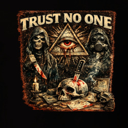 Trust No One Conspiracy Parody T Shirt 40372842