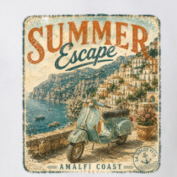 Amalfi Coast Italy Summer Escape Scooter T Shirt 40372856