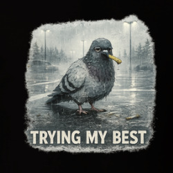 Trying My Best Funny Bird T Shirt 40374299
